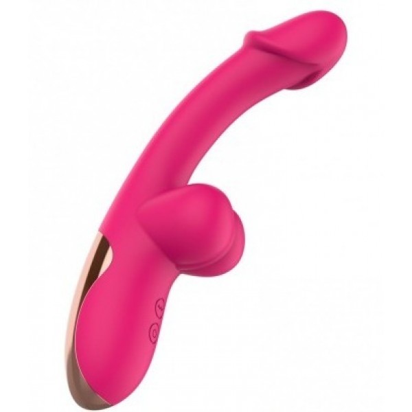 VIBRADOR EM FORMATO DE PÊNIS COM 10 MODOS DE...