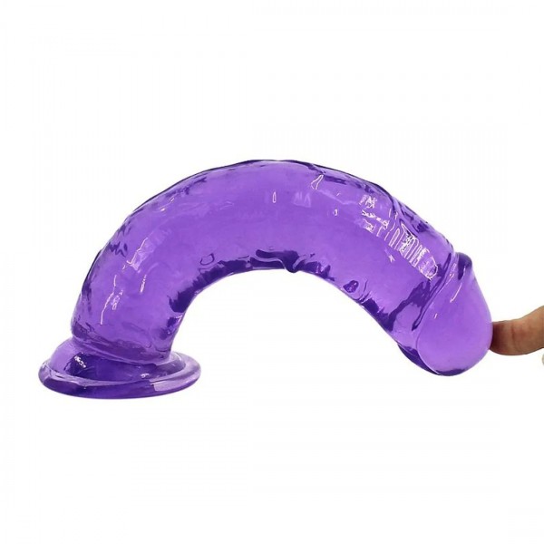 PÊNIS REALÍSTICO EM SILICONE EM JELLY COM VENTOSA 22X 4,5CM SEXY IMPORT