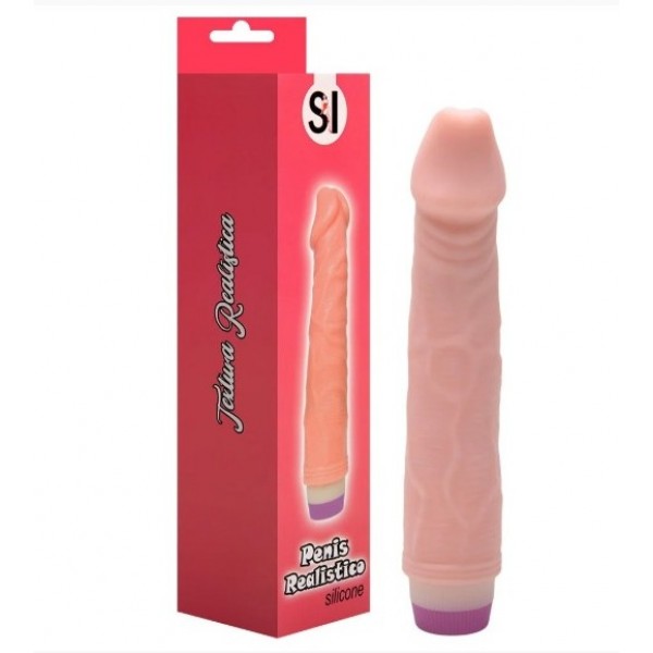 PÊNIS REALÍSTICO COM VIBRAÇÃO 22,0X 4,0CM...