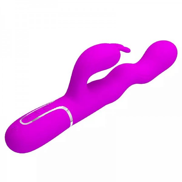 VIBRADOR PONTO G E CLITÓRIS COM ONDULAÇÃO LOURSEN PRETTY LOVE 