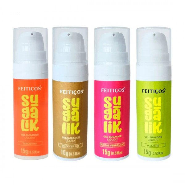 EXCITANTE SUGALIK SUGADOR LÍQUIDO COMESTÍVEL 15G FEITIÇOS AROMÁTICOS