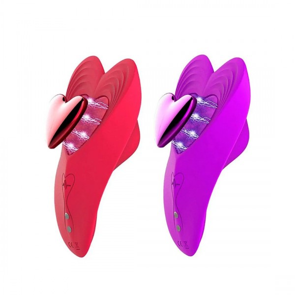 VIBRADOR DE CALCINHA RED HEART COM CONTROLE VIA APLICATIVO SEXY IMPORT
