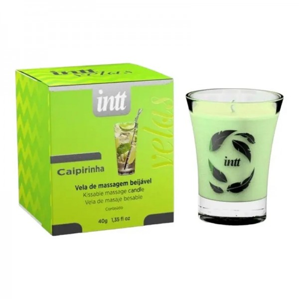 VELA PARA MASSAGEM BEIJÁVEL SABOR CAIPIRINHA 40G INTT