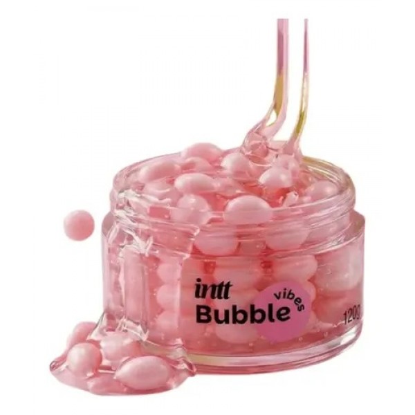 BUBBLE VIBES 3 EM 1 LUBRIFICANTE E EXCITANTE COM ESFERAS E JAMBU 120G INTT