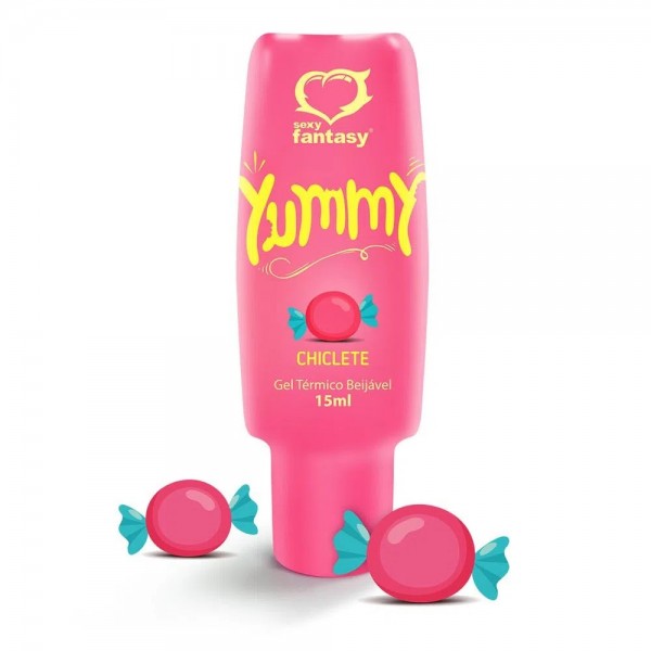 YUMMY GEL TÉRMICO COMESTÍVEL SABOR CHICLETE 15ML SEXY FANTASY