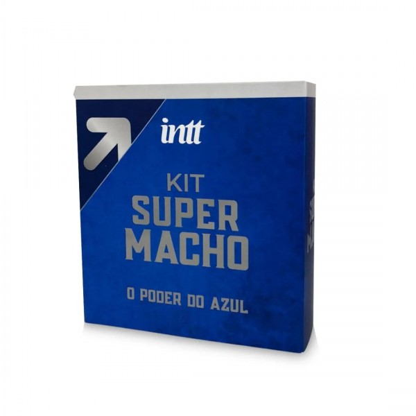 KIT SUPER MACHO COM 1 SUPER MACHO COM 30 CÁPSULAS E 1 SUPER MACHO EXCITANTE EM GEL 17 ML INTT