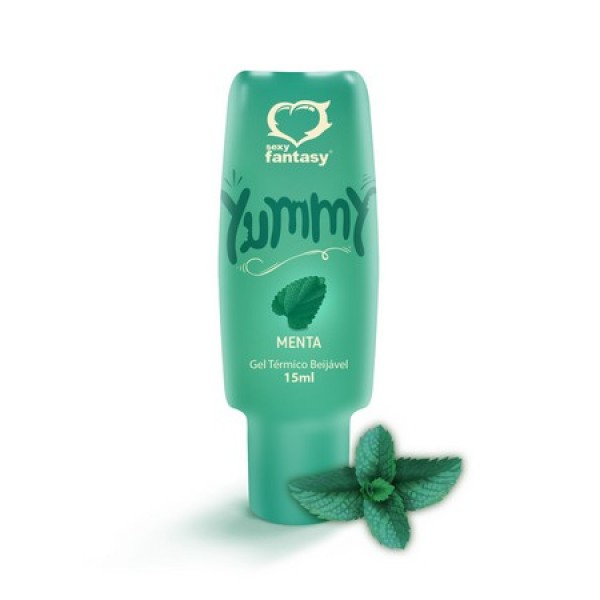 YUMMY GEL TÉRMICO COMESTÍVEL SABOR MENTA 15ML SEXY FANTASY