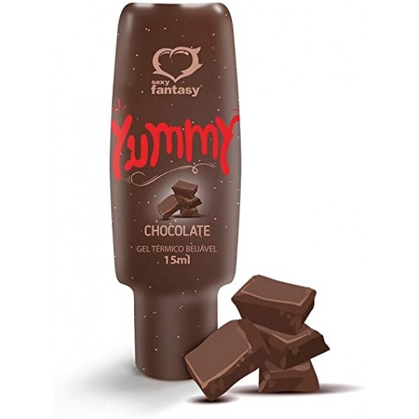 YUMMY GEL TÉRMICO COMESTÍVEL SABOR CHOCOLATE 15ML SEXY FANTASY