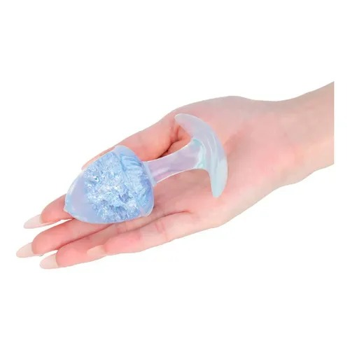 PLUG ANAL M SILICONE PLATINA COM ESFERA DE VI...