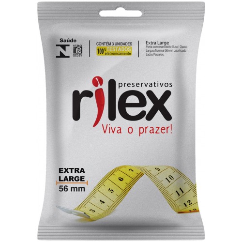 PRESERVATIVO MASCULINO EXTRA LARGA RILEX