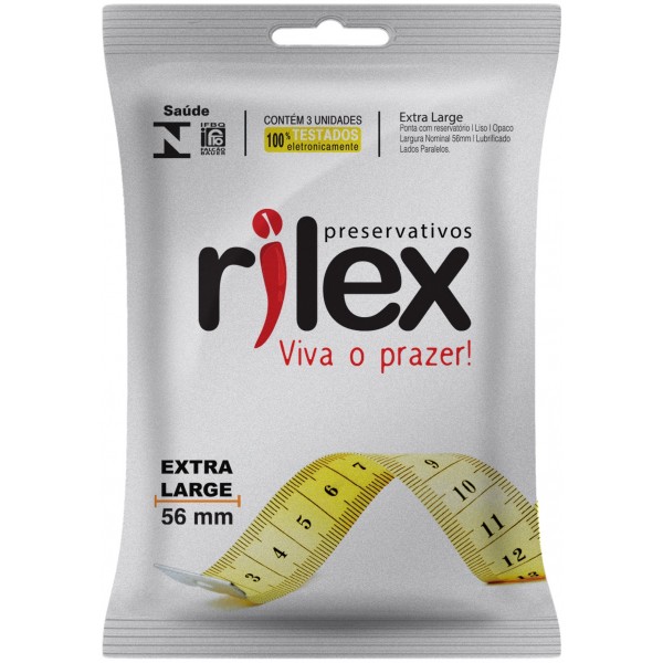 PRESERVATIVO MASCULINO EXTRA LARGA RILEX
