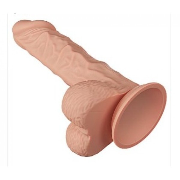 PÊNIS REALÍSTICO COM VENTOSA E ESCROTO BEAUTIFUL BURAQ BAILE SEXY IMPORT