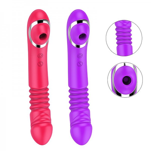 VIBRADOR DE PONTO G COM VAI E VEM - PULSACÃO - SI