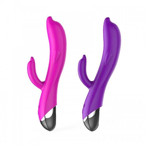 VIBRADOR DE PONTO G E CLITORIS FORMATO DE GOL...