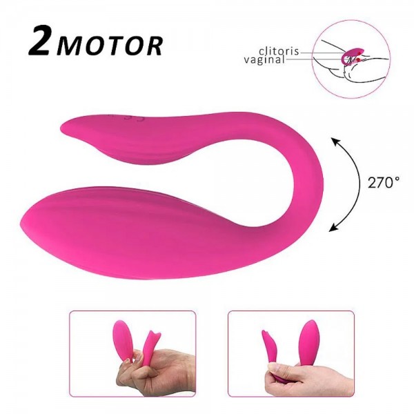 VIBRADOR DE CASAL ARIEL COM 12 MODOS DE VIBRAÇÃO 