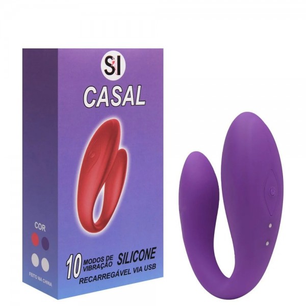 VIBRADOR CASAL 10 VIBRAÇÕES COM CONTROLE SEM FIO SEXY IMPORT