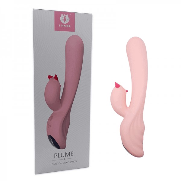 VIBRADOR PONTO G COM ESTÍMULO CLITORIANO LUX...