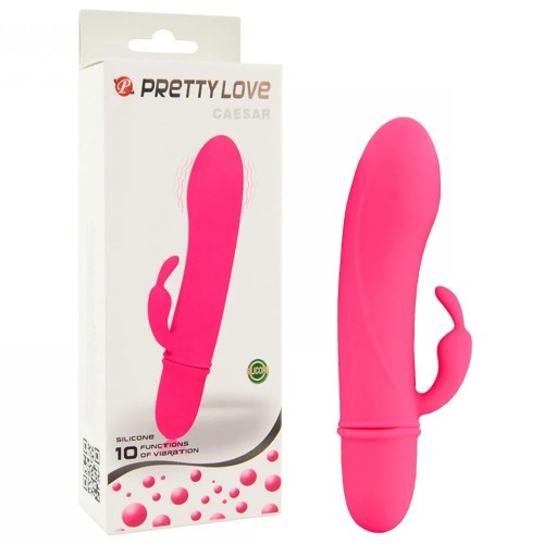 VIBRADOR CAESAR 10 VIBRAÇÕES PRETTY LOVE