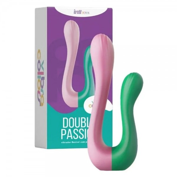 VIBRADOR DUPLO FLEXÍVEL DOUBLE PASSION LINHA VIBR...