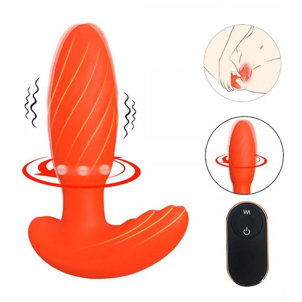 VIBRADOR ROTATIVO OCEAN WAVE PONTO G OU PRÓSTATA E ESTIMULADOR CLITORIANO SEXY IMPORT