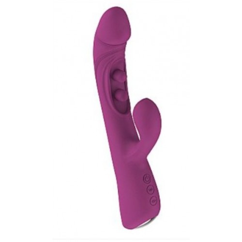VIBRADOR PONTO G E CLITORIANO COM DEDILHAR CH...