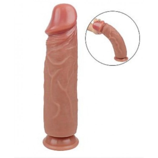 PÊNIS REALÍSTICO EM SILICONE COM VENTOSA 23,5X 5,5 CM SEXY IMPORT 