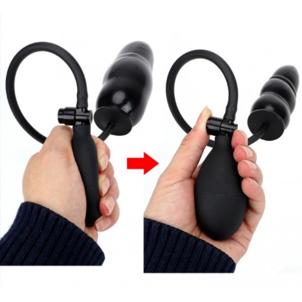 PLUG ANAL INFLÁVEL ESCALONADO 14,5X 3,2CM SEXY IMPORT