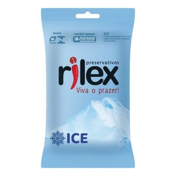 PRESERVATIVO ICE 3 UNIDADES RILEX