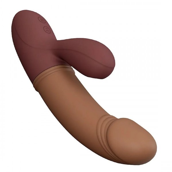 VIBRADOR E SUGADOR KANE COM 7 MODOS DE VIBRAÇÃO E PULSAÇÃO PRETTY LOVE 