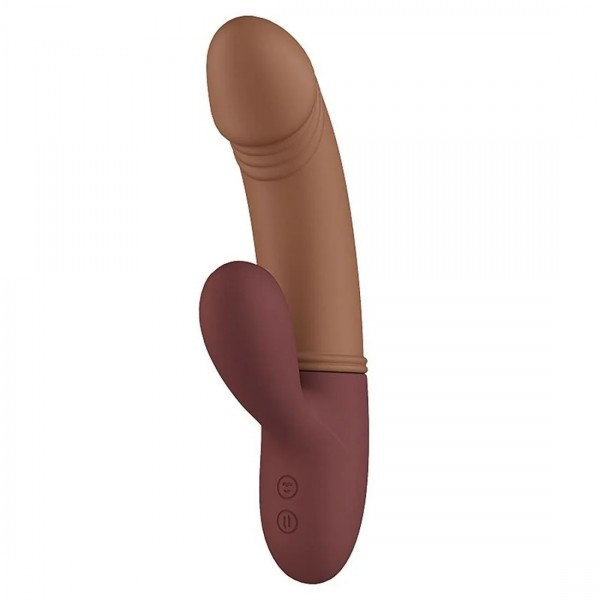 VIBRADOR E SUGADOR KANE COM 7 MODOS DE VIBRAÇÃO E PULSAÇÃO PRETTY LOVE 