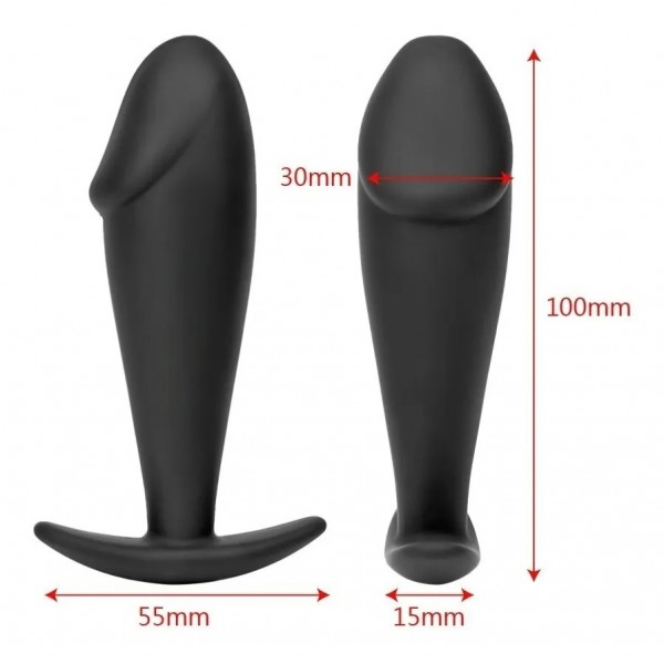 PLUG ANAL EM FORMATO DE GLANDE 10X 3CM SEXY IMPORT