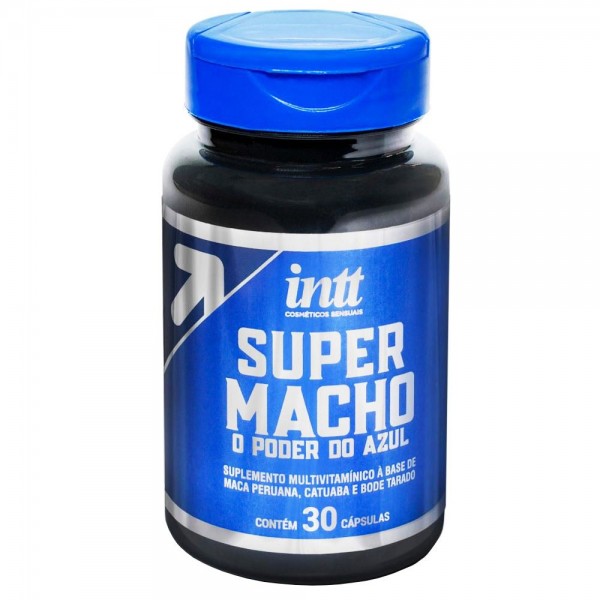 SUPER MACHO O PODER DO AZUL CÁPSULAS POTENCIALIZADOR MASCULINO INTT